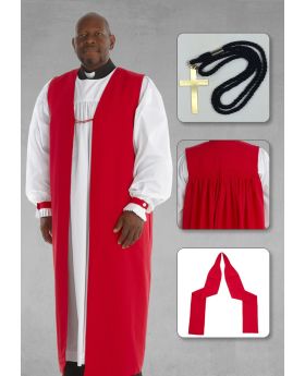 Apostle Red Chimere and Clergy Rochet in Red