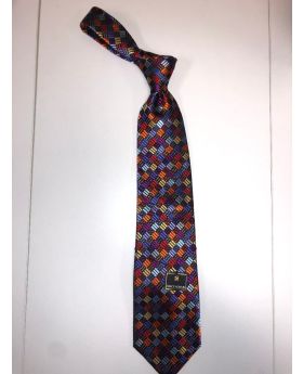 **Stacy Adams Premium Handmade Silk Neck Tie - Multi Color Checks