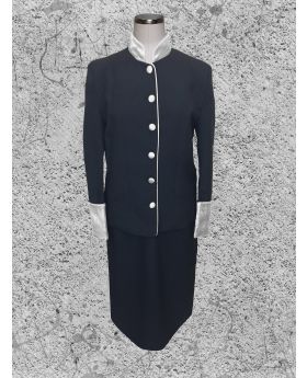 Black and White Clergy Suit for Women