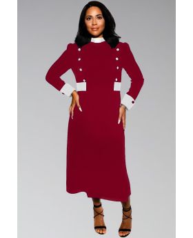 Suit Avenue Clergy Dress with Tab Collar for ministry