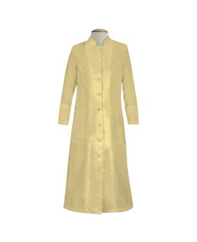 129 W. Women's Pastor/Clergy Robe with Satin - Champagne