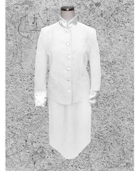 Women's White on White Clergy Suit