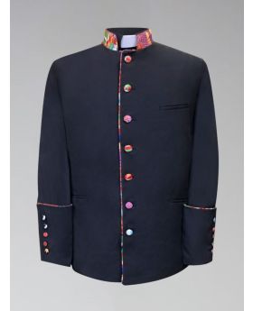 Men's Royal Blue and Gold Clergy Frock Jacket