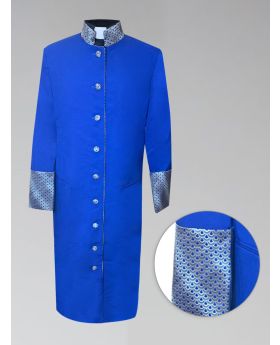 Women's Royal and Gold Custom Brocade Clergy Robe