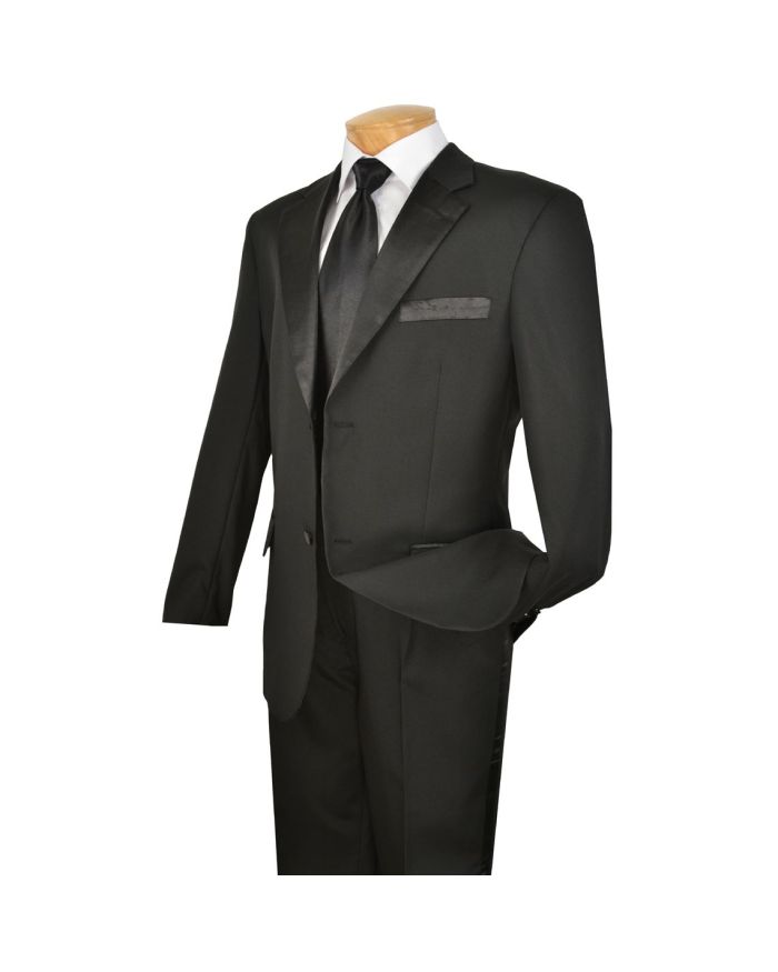 *Featured* Men's 2-Button Tuxedo Black