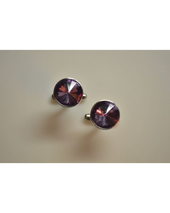 *2 Pc. Gracious Stone Cufflinks - Lilac