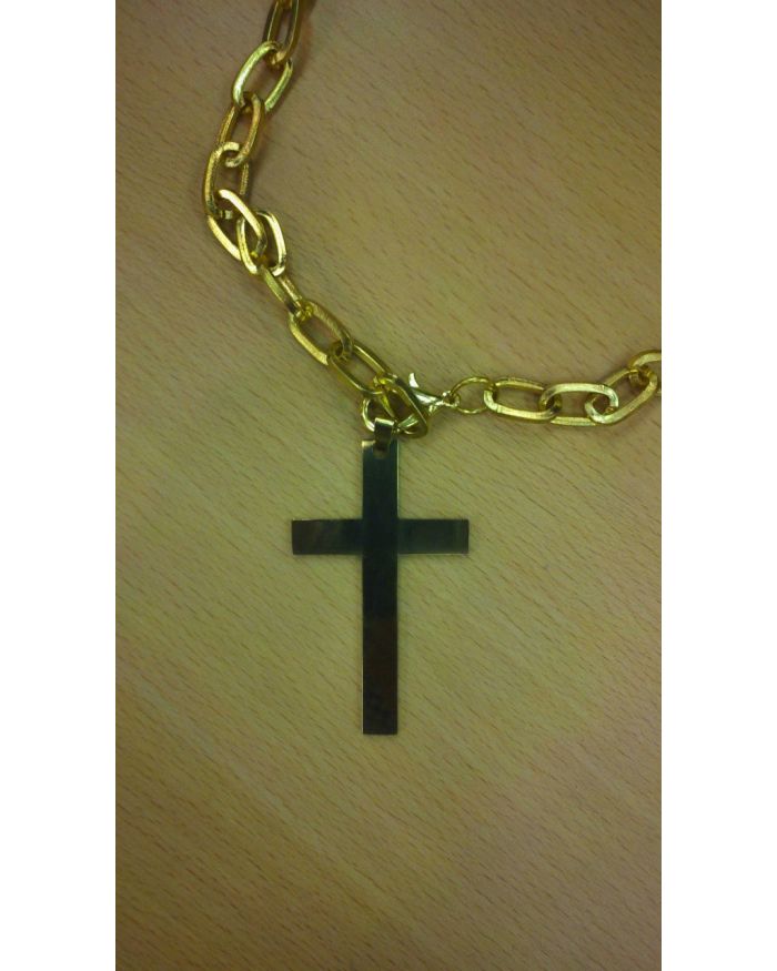 Premium Solid Clergy Cross Pendant & Chain Set