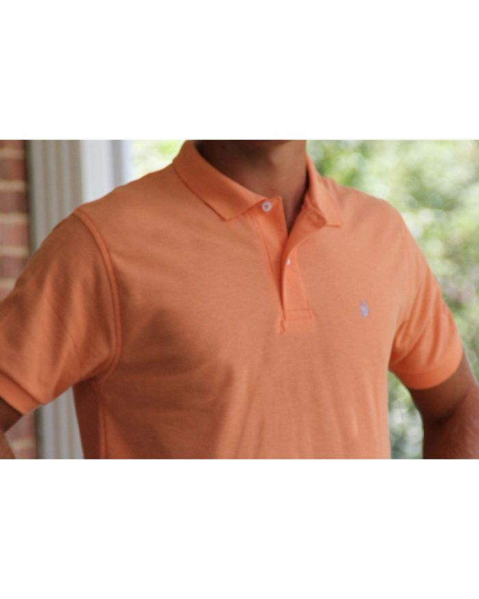 Men's Made In The South NC Cotton Polo Shirt - Melon