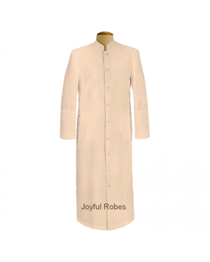 103 M. Men's Pastor/Clergy Robe Solid Creme