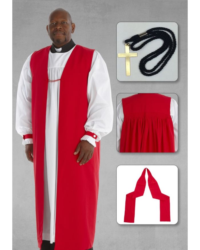 Apostle Red Chimere and Clergy Rochet in Red