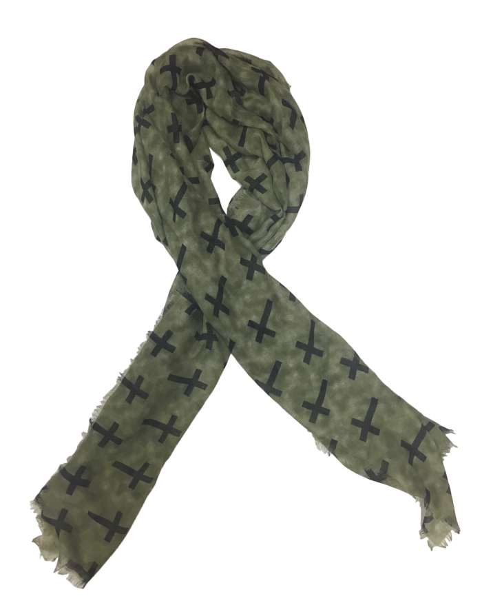 Printed Scarf with Multi-Cross ($15 Value)
