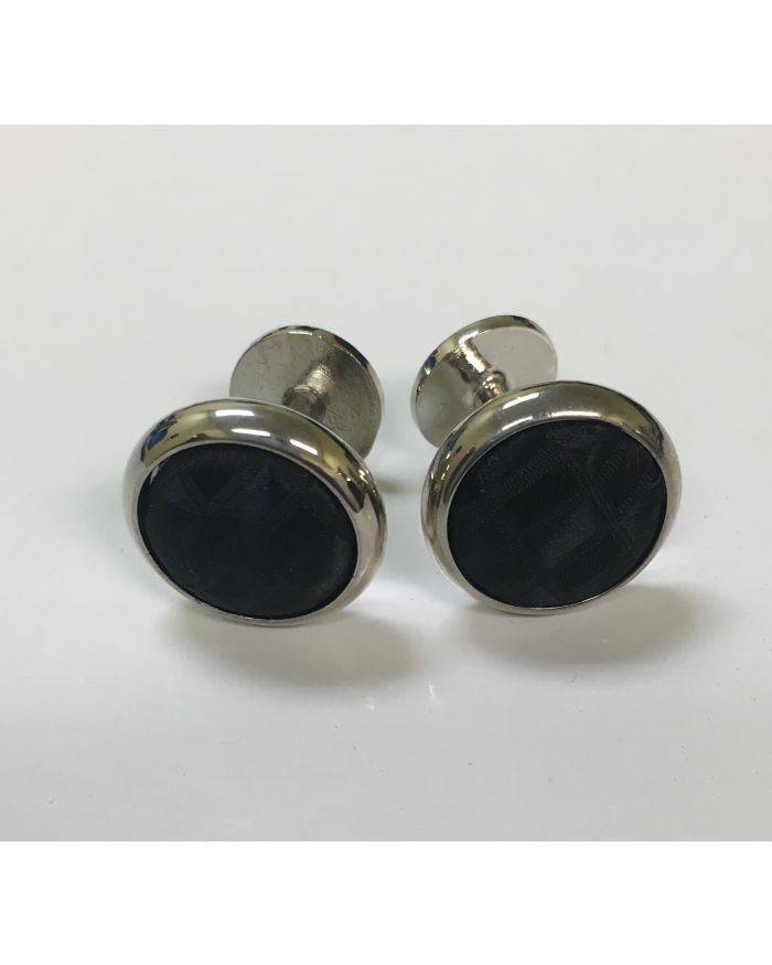2 Pc. Exquisite Fabric Cufflinks - Black