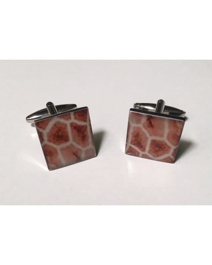 2 Pc. Exotic Giraffe Print Design Cufflinks
