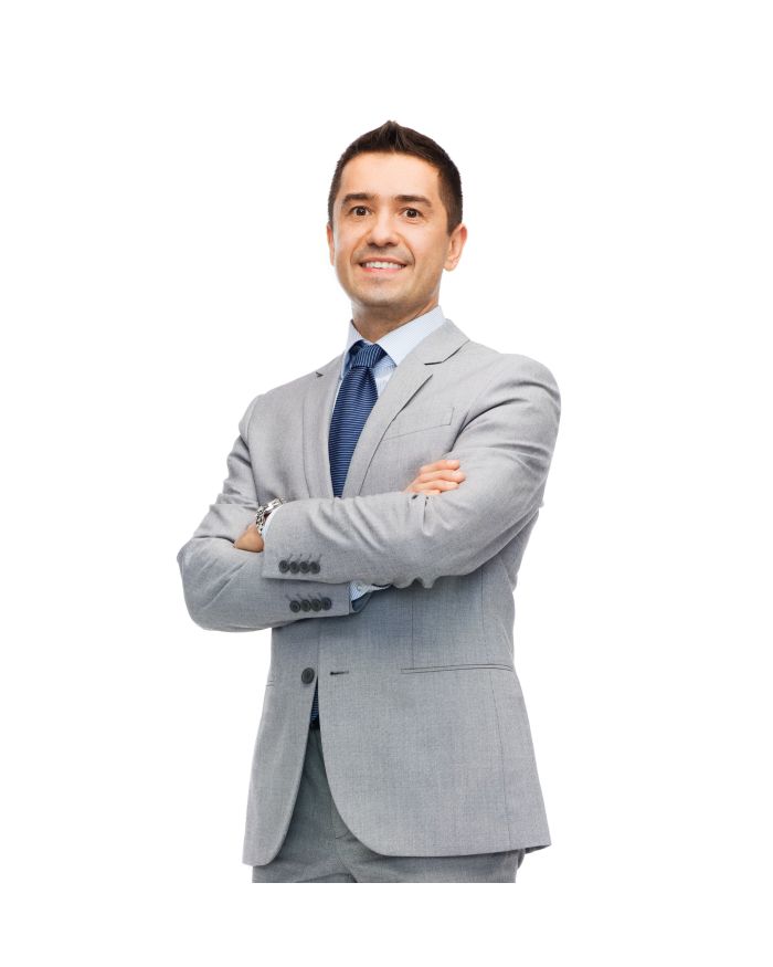 Men's Italian-Style Single-Breasted Suit - Gray *BOGO FREE Sale*