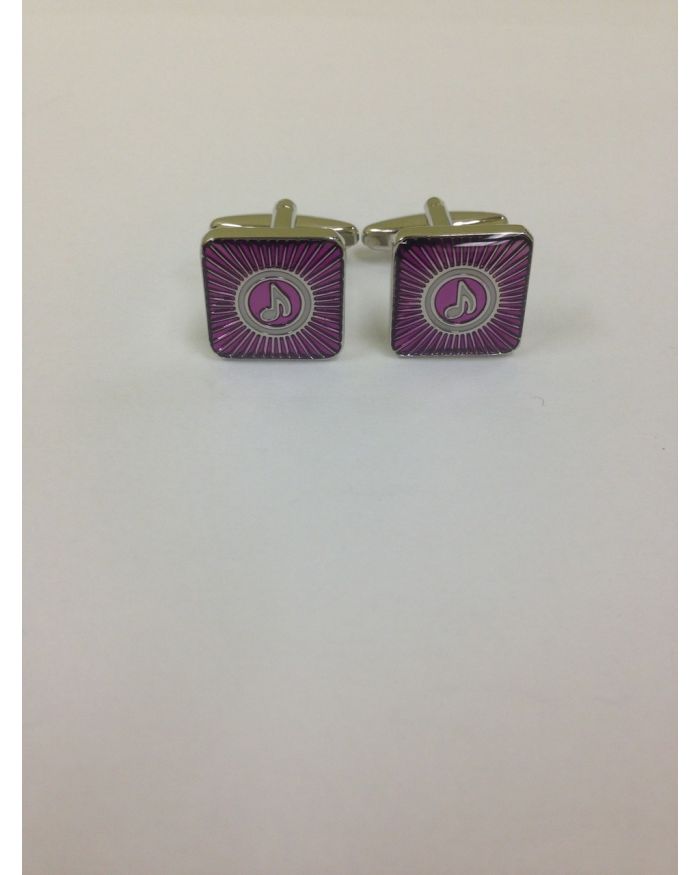 2 Pc. Gospel Tunes Fusion Purple Cufflinks