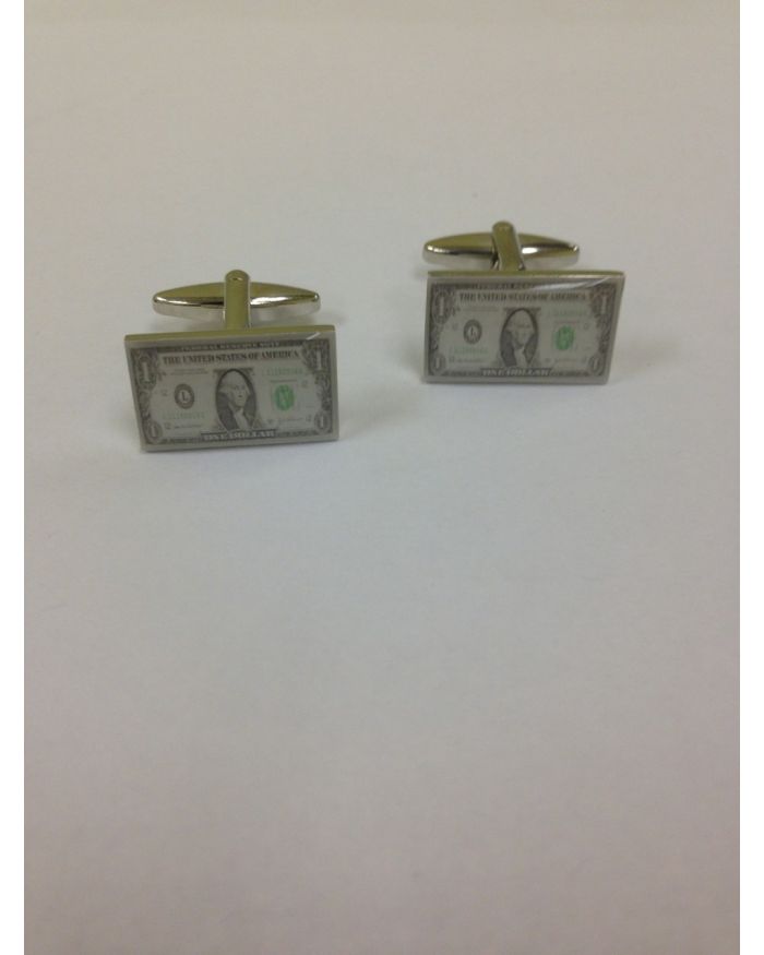2 Pc. Lavish Fancy Dollar Print Cufflinks