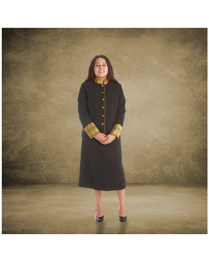Black and Gold Clergy Suit
