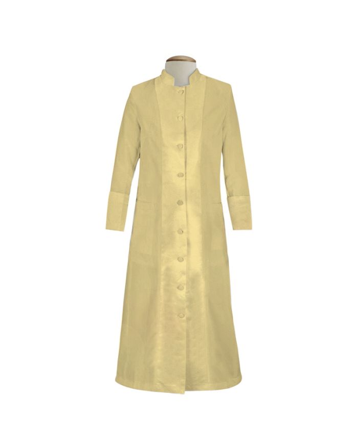 129 W. Women's Pastor/Clergy Robe with Satin - Champagne
