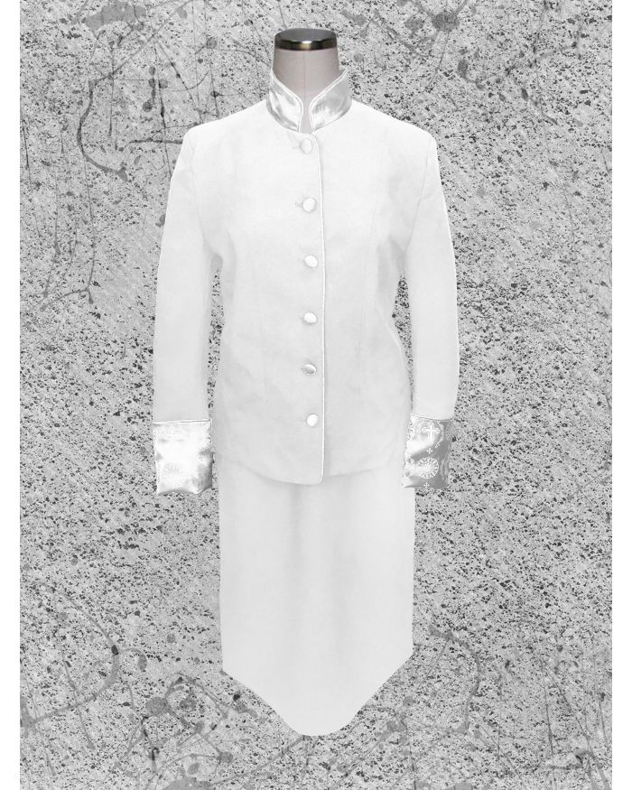 Women's White on White Clergy Suit