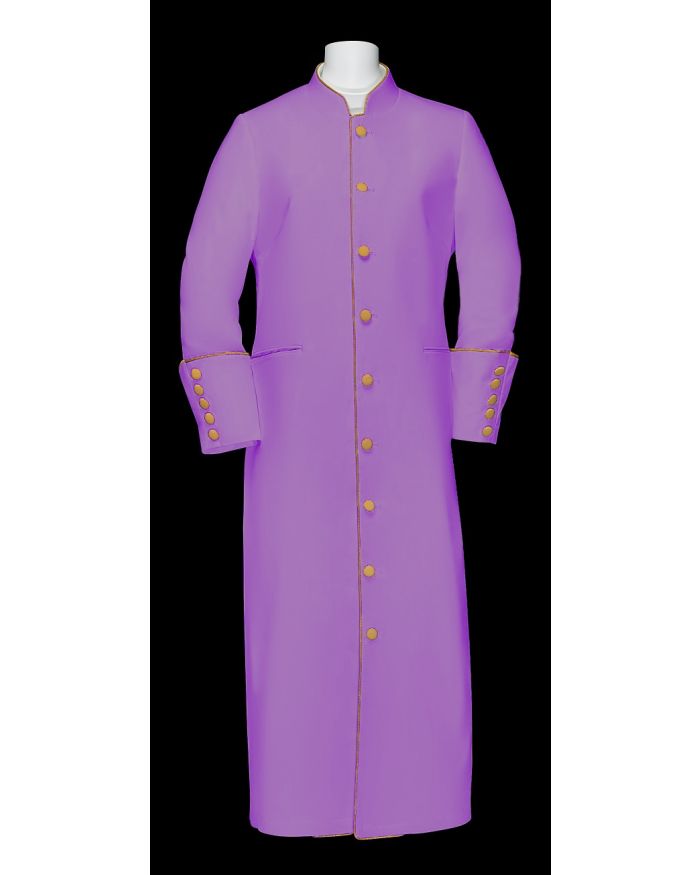157 W. Women's Clergy/Pastor Robe Lavender/Gold Trim