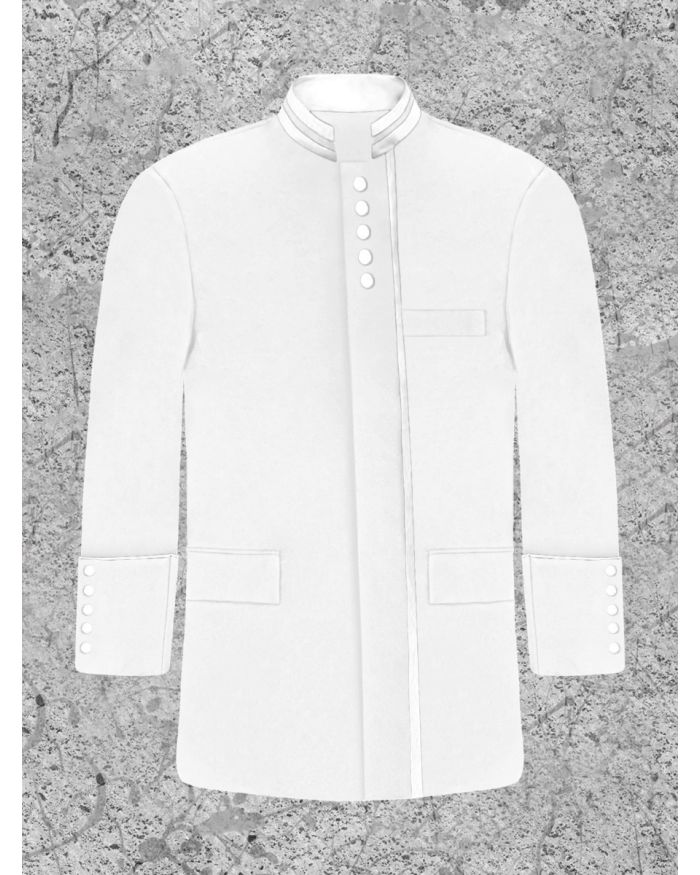 White Clergy Preacher Jacket 