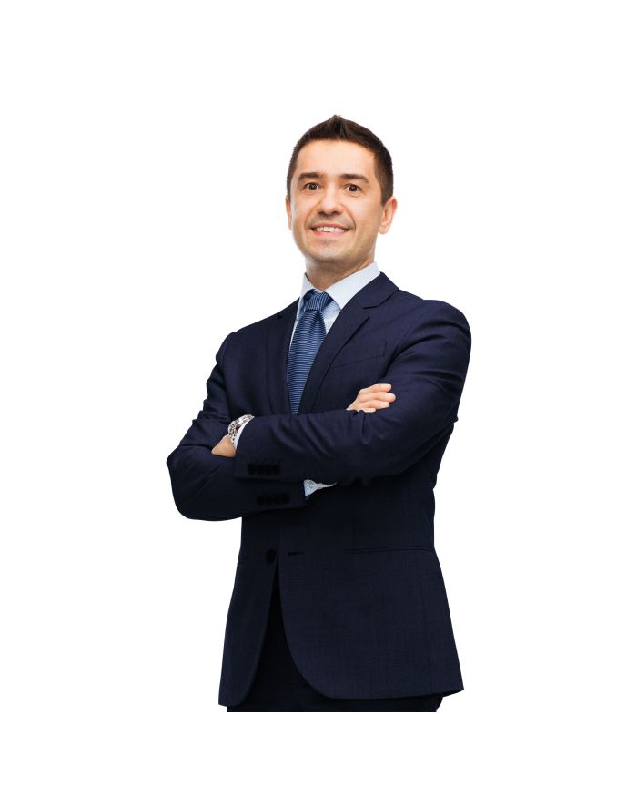 Men's Italian-Style Single-Breasted Suit - Navy *BOGO FREE Sale*