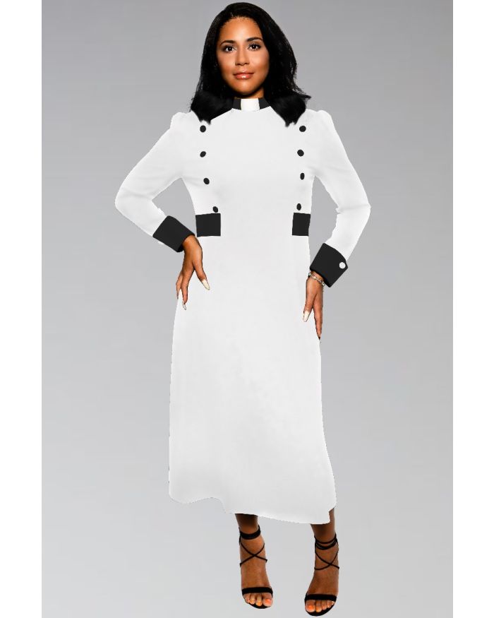 White and Black Clergy Dresses