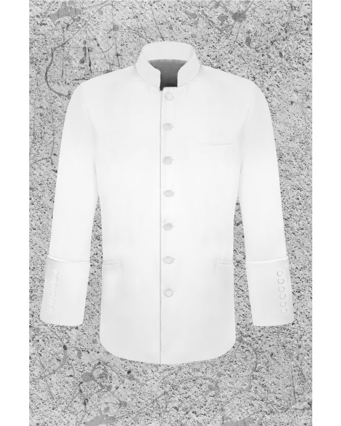 Men's White Clergy Jacket