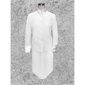 Women's White on White Clergy Suit
