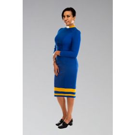House Clergy Female Dress in Royal and Gold