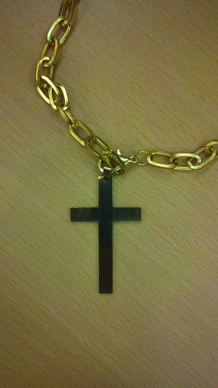 Premium Solid Clergy Cross Pendant & Chain Set