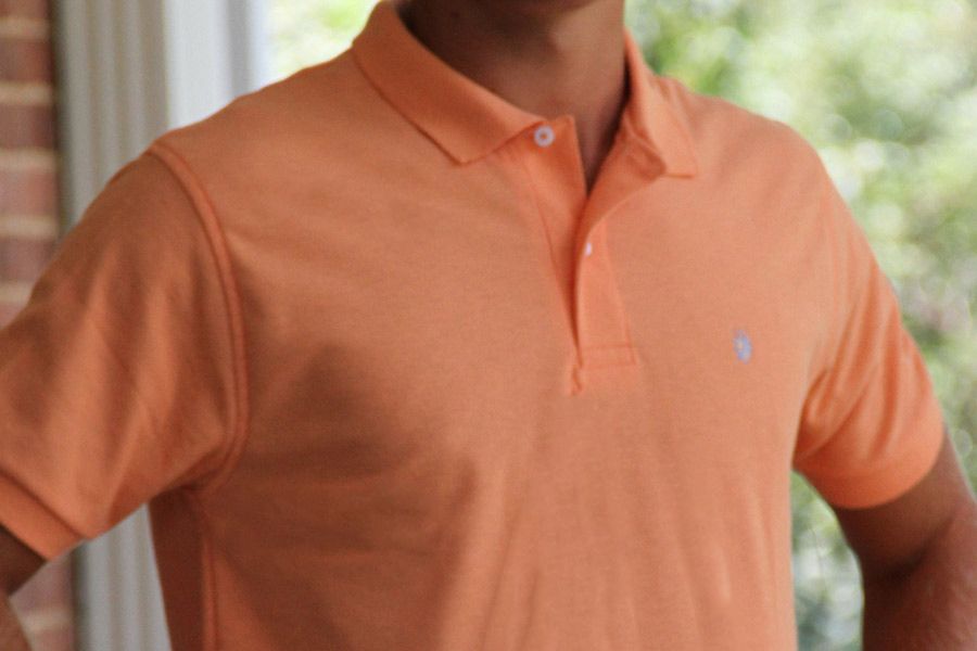 Men's Made In The South NC Cotton Polo Shirt - Melon