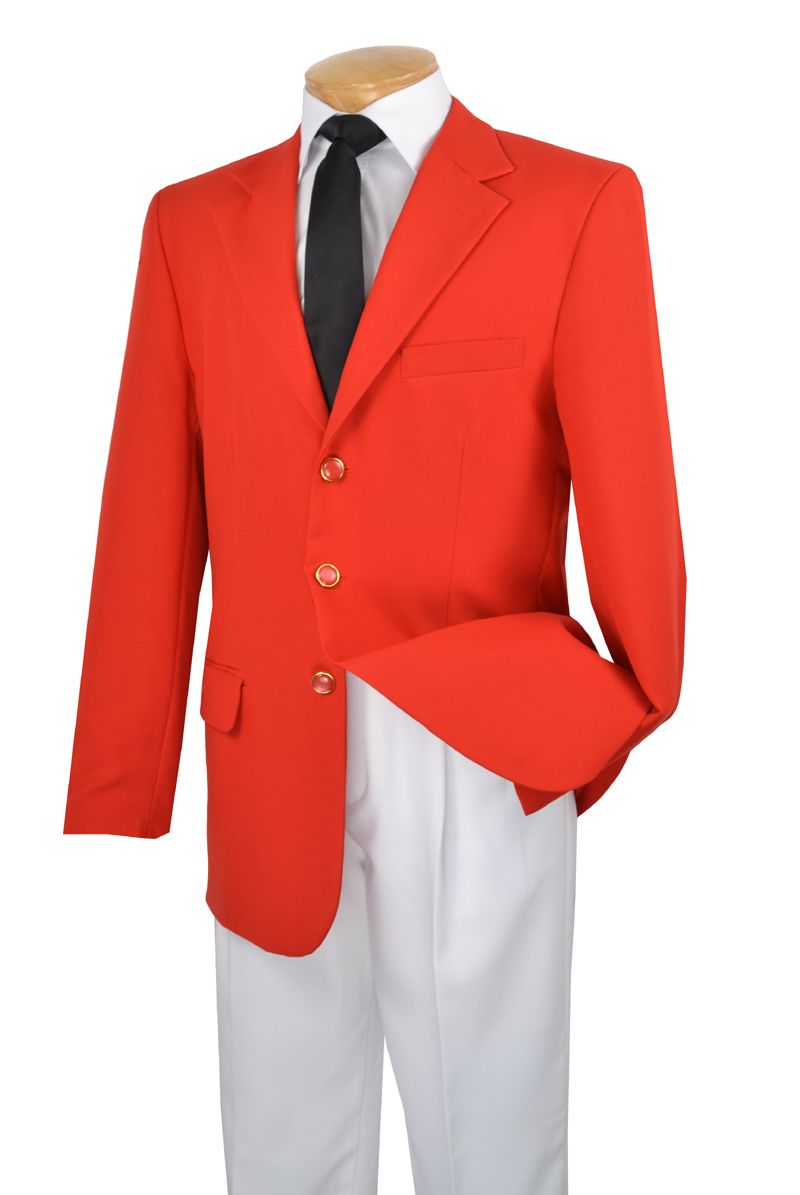 Men's Italian-Style Sportcoat Blazer - Red