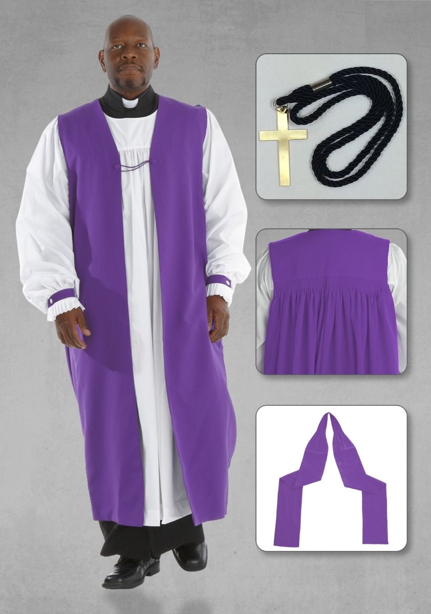Bishop\'s Vestment Package includes Clergy Chimere and Rochet | Suit Avenue