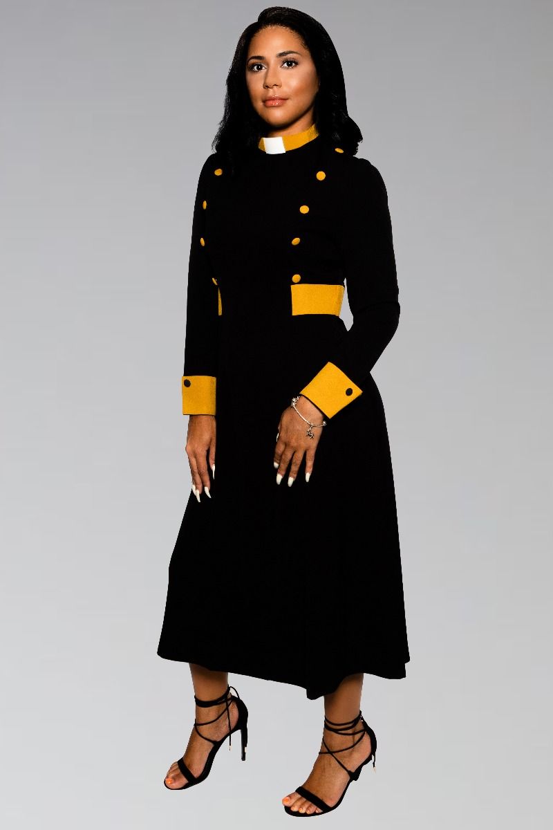 Suit Avenue Clergy Dress with Tab Collar for ministry