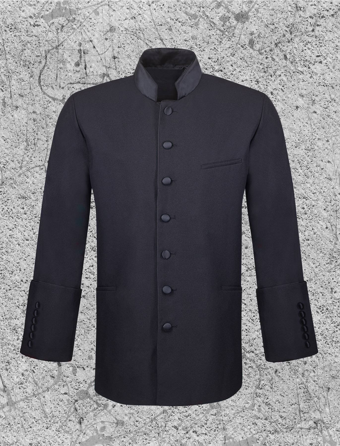 Men's Clergy Jacket Black