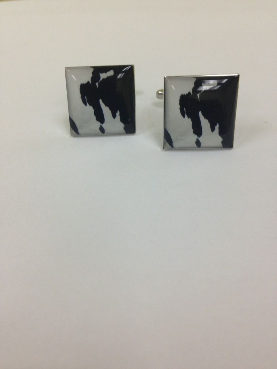 2 Pc. EXOTIC Cow Print Design Cufflinks
