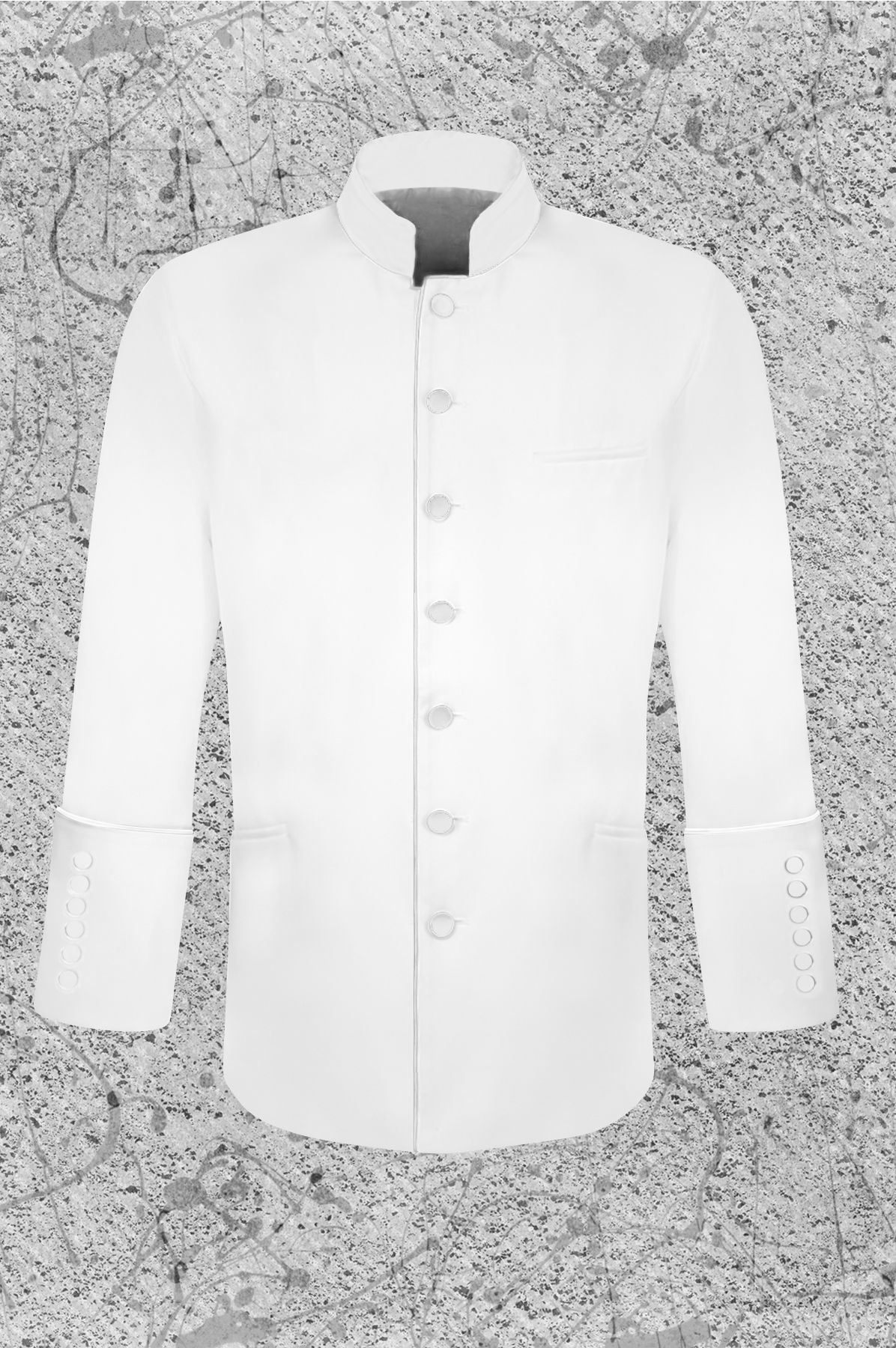 Men's White Clergy Jacket
