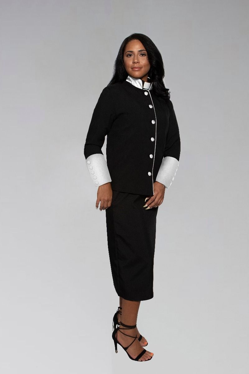 Skirt Suit White for Clergy Womens