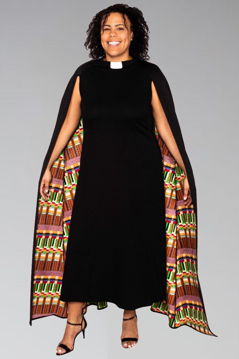 Modern Priest Clergy Dress with Kwangali Cape