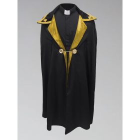 Black and Gold Ministerial Cape
