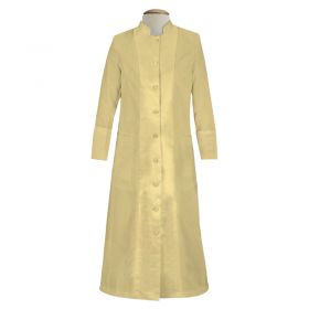 129 W. Women's Pastor/Clergy Robe with Satin - Champagne