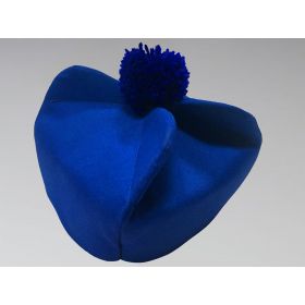Clergy Biretta Hat Royal Blue