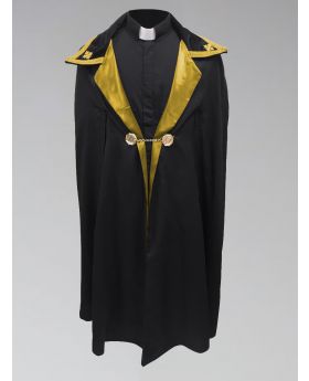 Black and Gold Ministerial Cape
