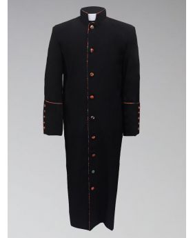 Men's Black Kente Cloth Clergy Robe