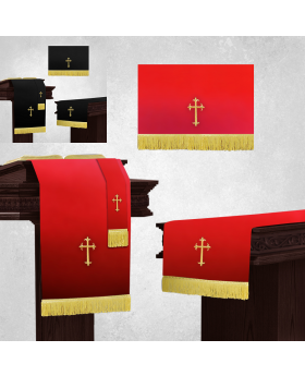Reversible Church Parament Sets in Black & Red